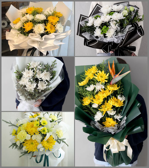 浙江省绍兴越城区灵芝镇白鱼潭村白事花束代送